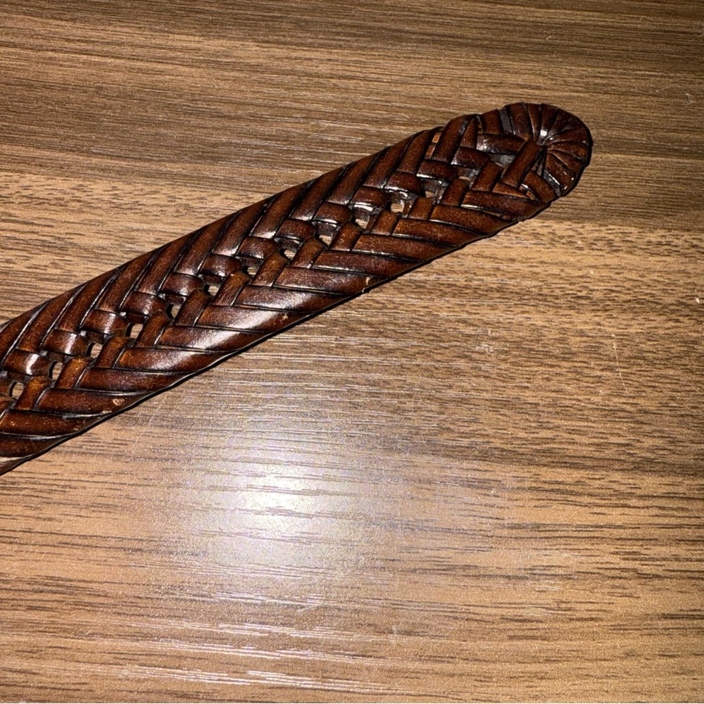 Boys Brown Braided Faux Leather Braided Belt Made Very Well Size‎ 20-22” - Picture 4 of 6